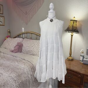 Y2K Forever 21 White Sleeveless Dress